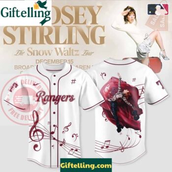 Texas Rangers Lindsey Stirling The Snow Waltz Holiday Tour 2025 Baseball Jersey
