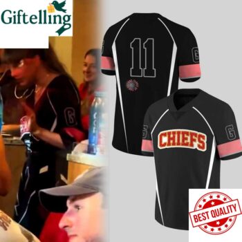 Taylor Swift In Kansas City Chiefs Football Jersey