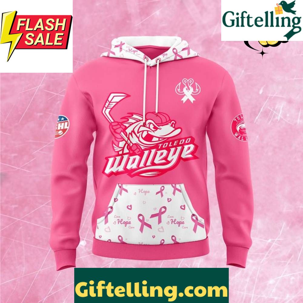 Toledo Walleye 2025 Pink in the Rink Special Hoodie