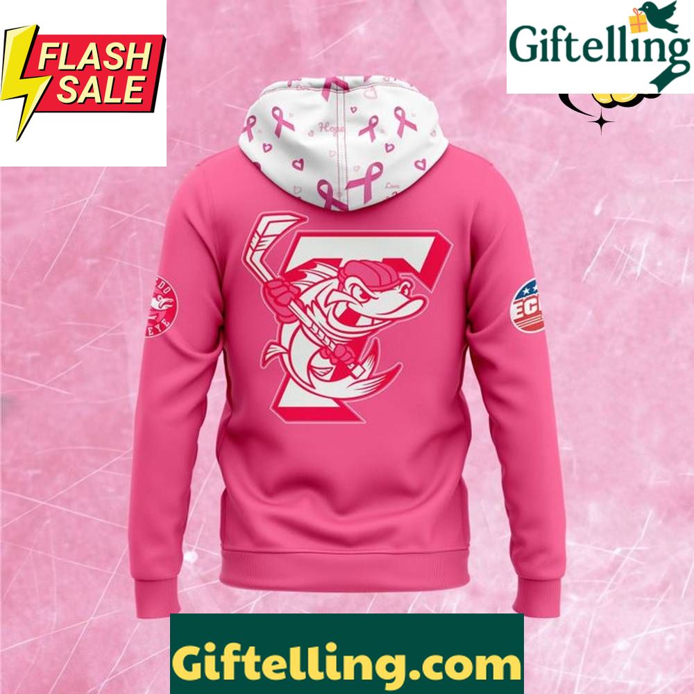 Toledo Walleye 2025 Pink in the Rink Special Hoodie