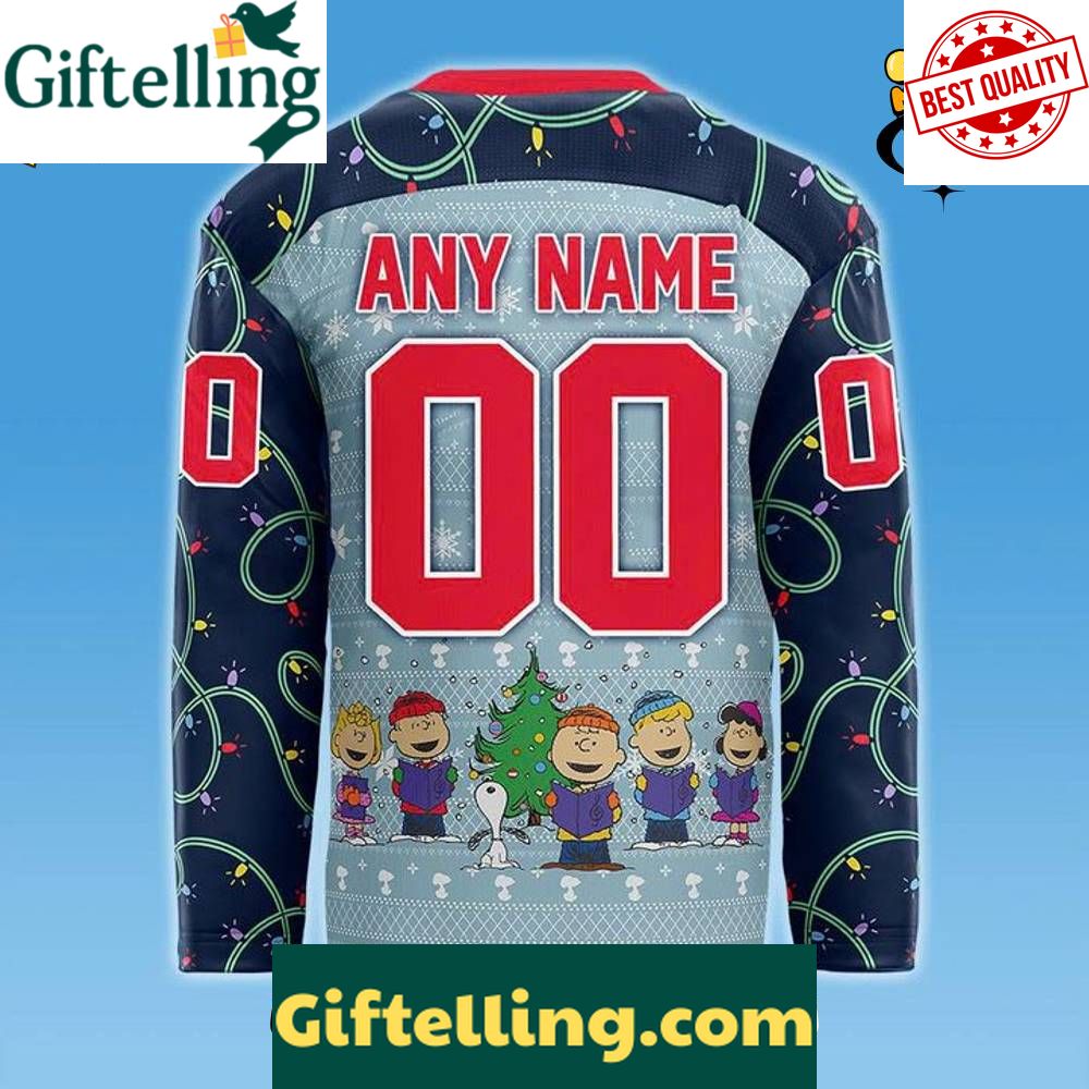 Toledo Walleye x Peanuts Christmas Night 2025 Custom Hockey Jersey