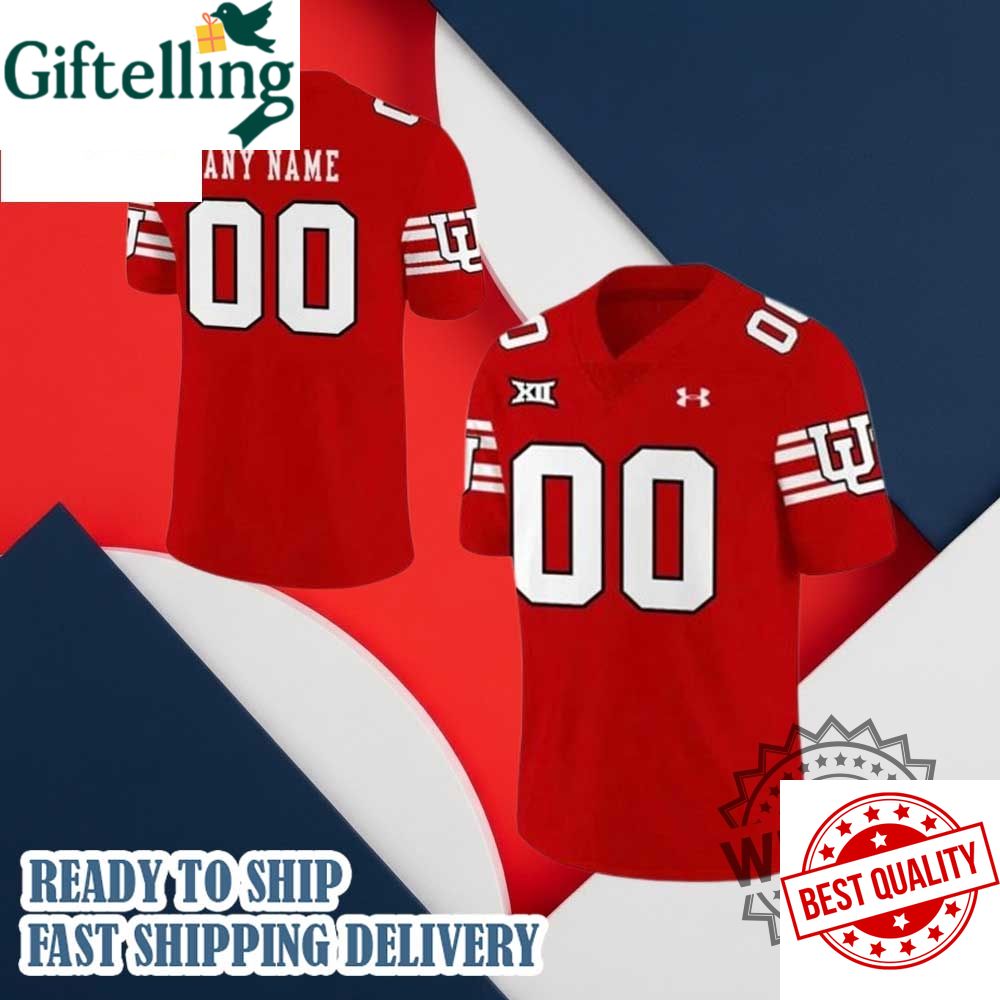 Utah Utes Ute Proud Gameday Red Custom Football Jersey