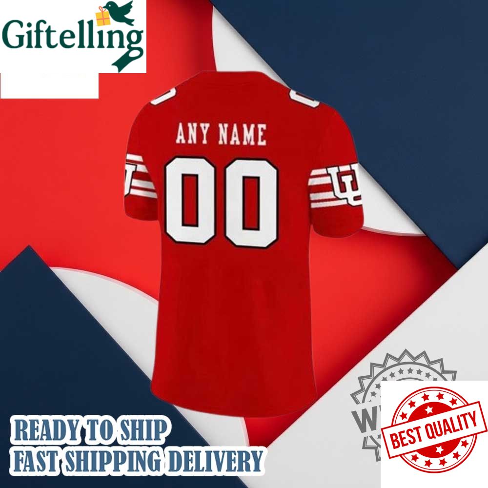 Utah Utes Ute Proud Gameday Red Custom Football Jersey