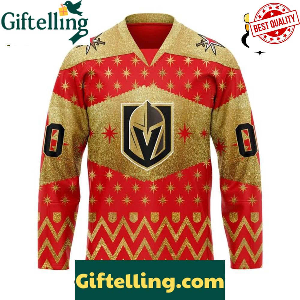 Vegas Golden Knights x 2025 Christmas Holiday Custom Hockey Jersey