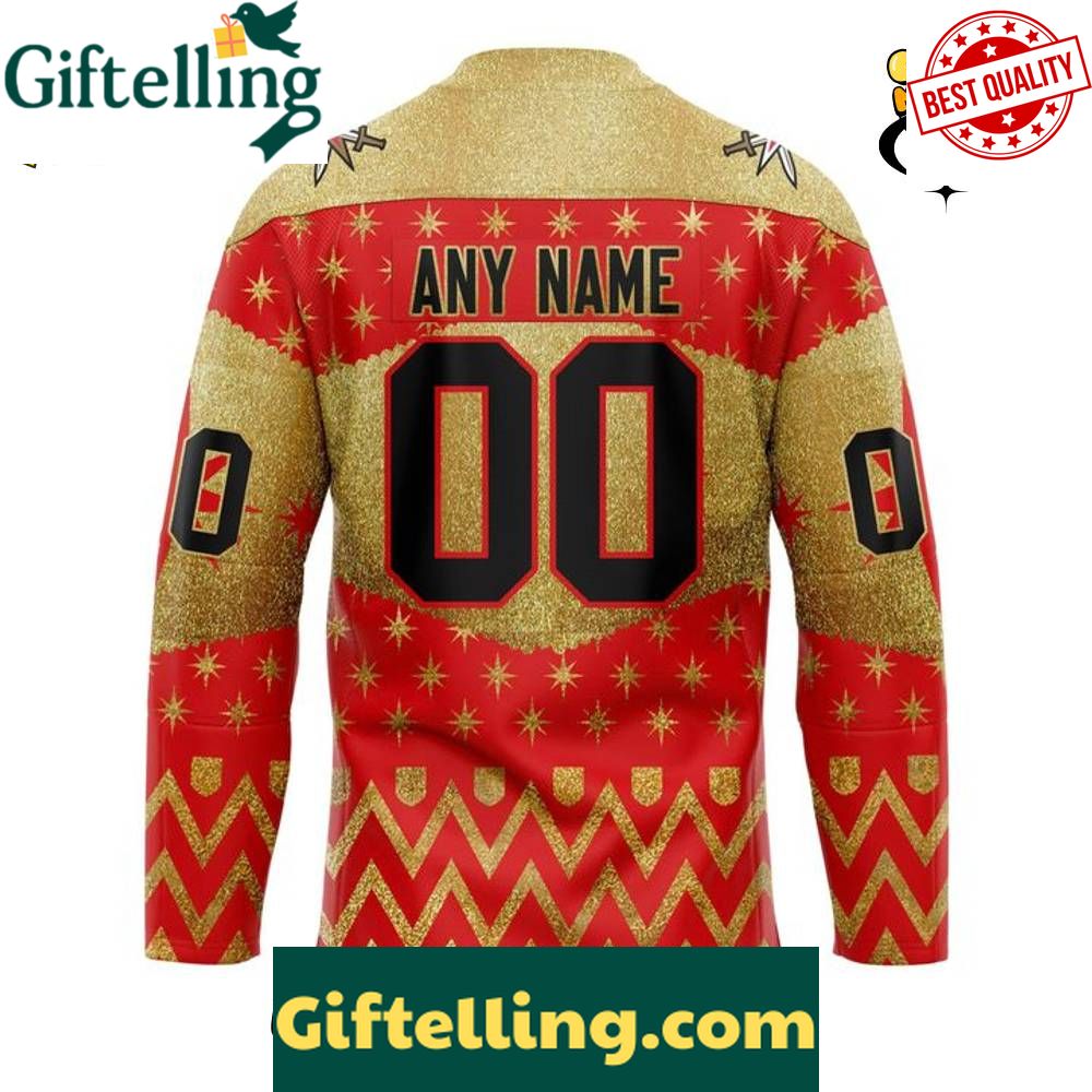 Vegas Golden Knights x 2025 Christmas Holiday Custom Hockey Jersey