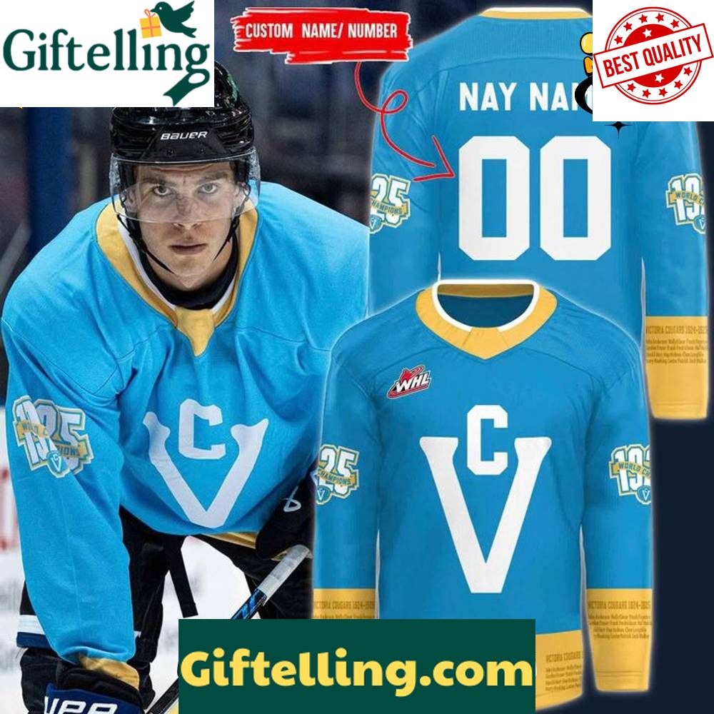Victoria Royals x 2025 Victoria Cougars Night Custom Hockey
