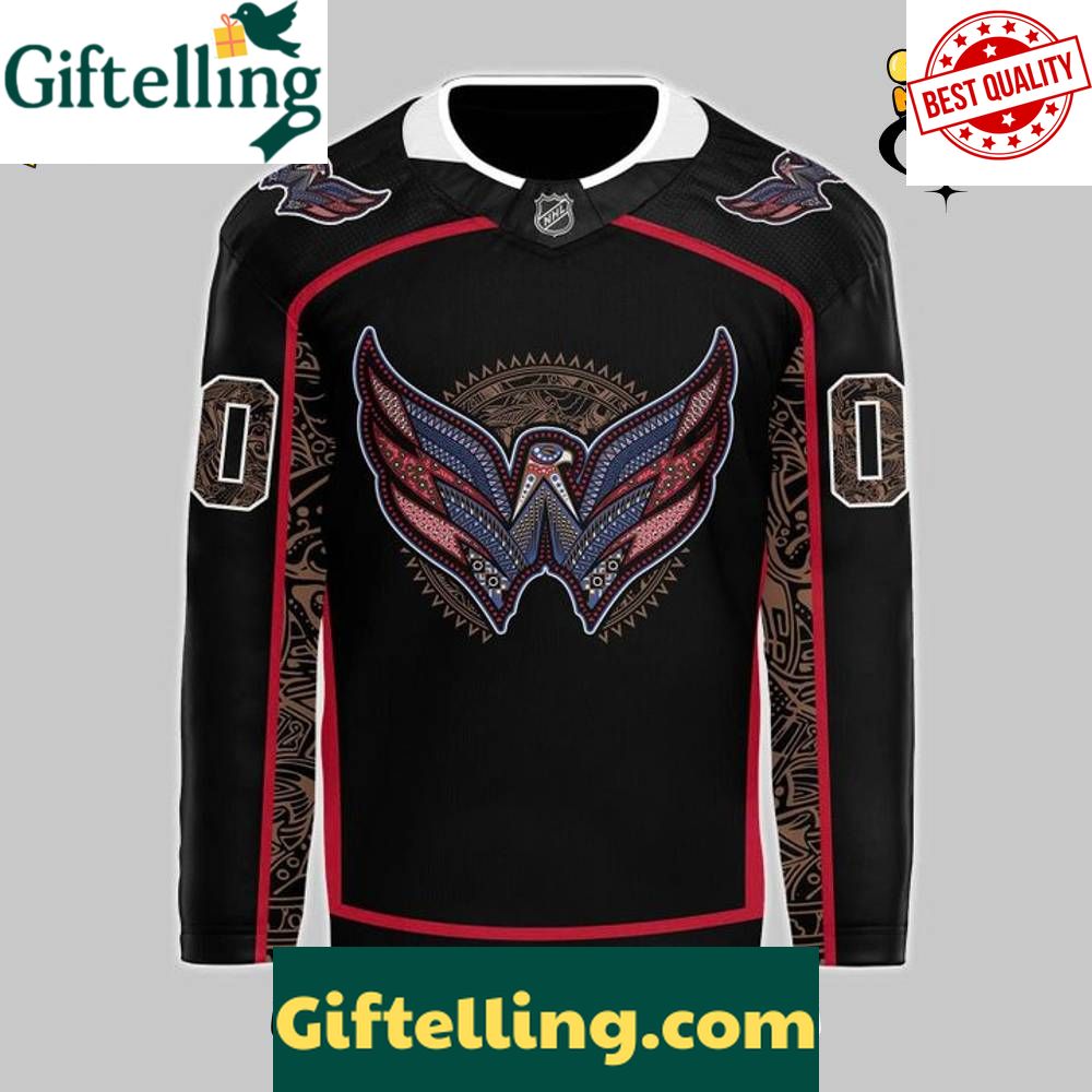Washington Capitals Celebrate Hispanic Heritage Custom Hockey Jersey