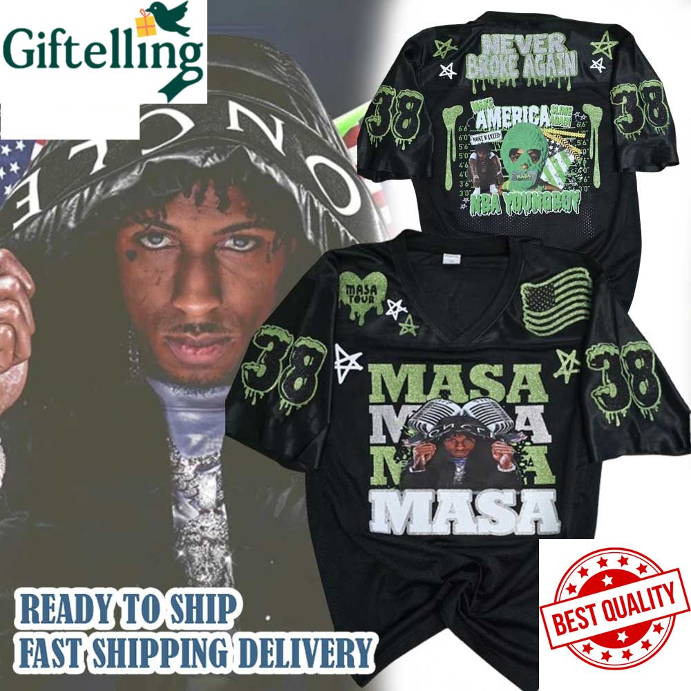 Youngboy Never Broke Again Masa Football Jersey Yb Nba Rapper Merch