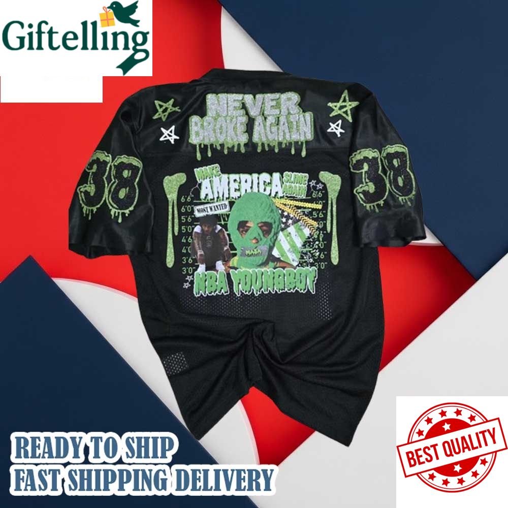 Youngboy Never Broke Again Masa Football Jersey Yb Nba Rapper Merch