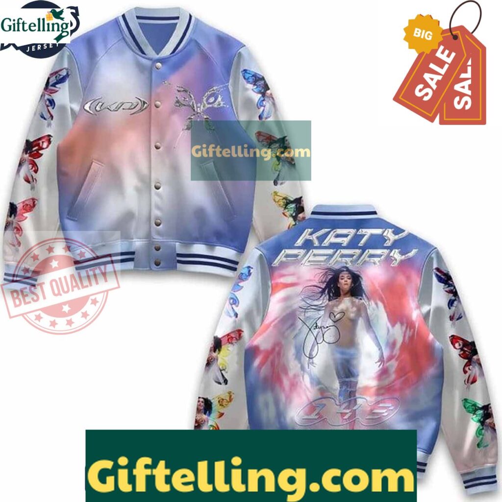 Katy Perry LIFETIMES Baseball Jacket Outfit MLB Gift