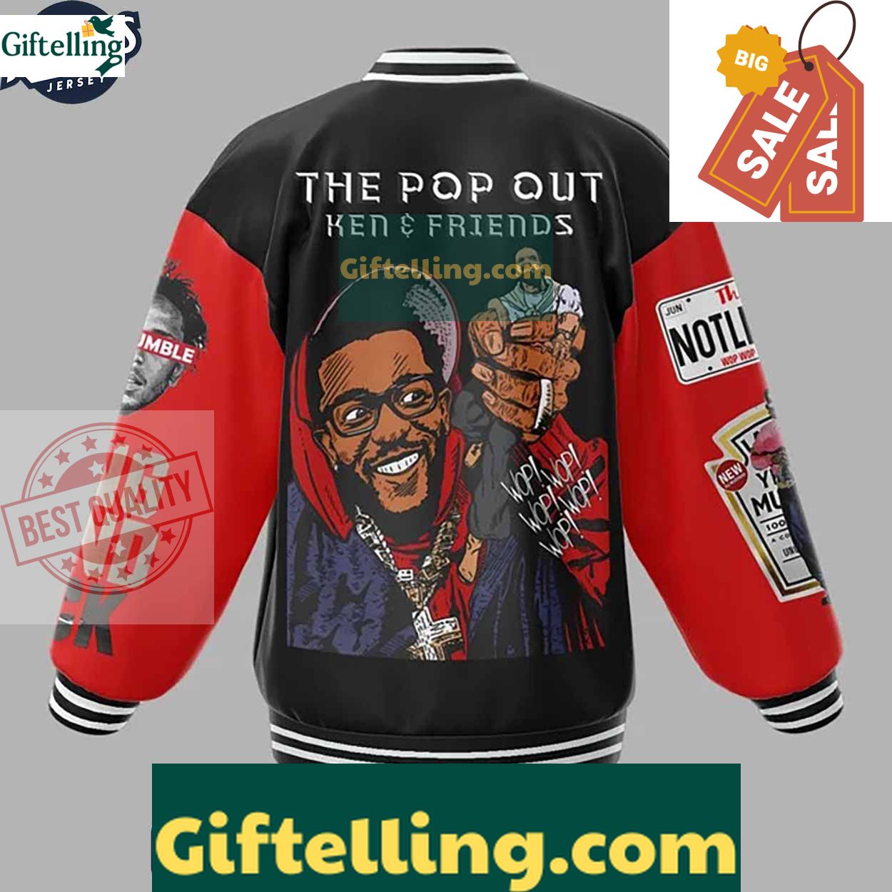 Kendrick Lamar The Pop Out Baseball Jacket Outfit MLB Gift 3 Kendrick Lamar The Pop Out Baseball Jacket Outfit MLB Gift