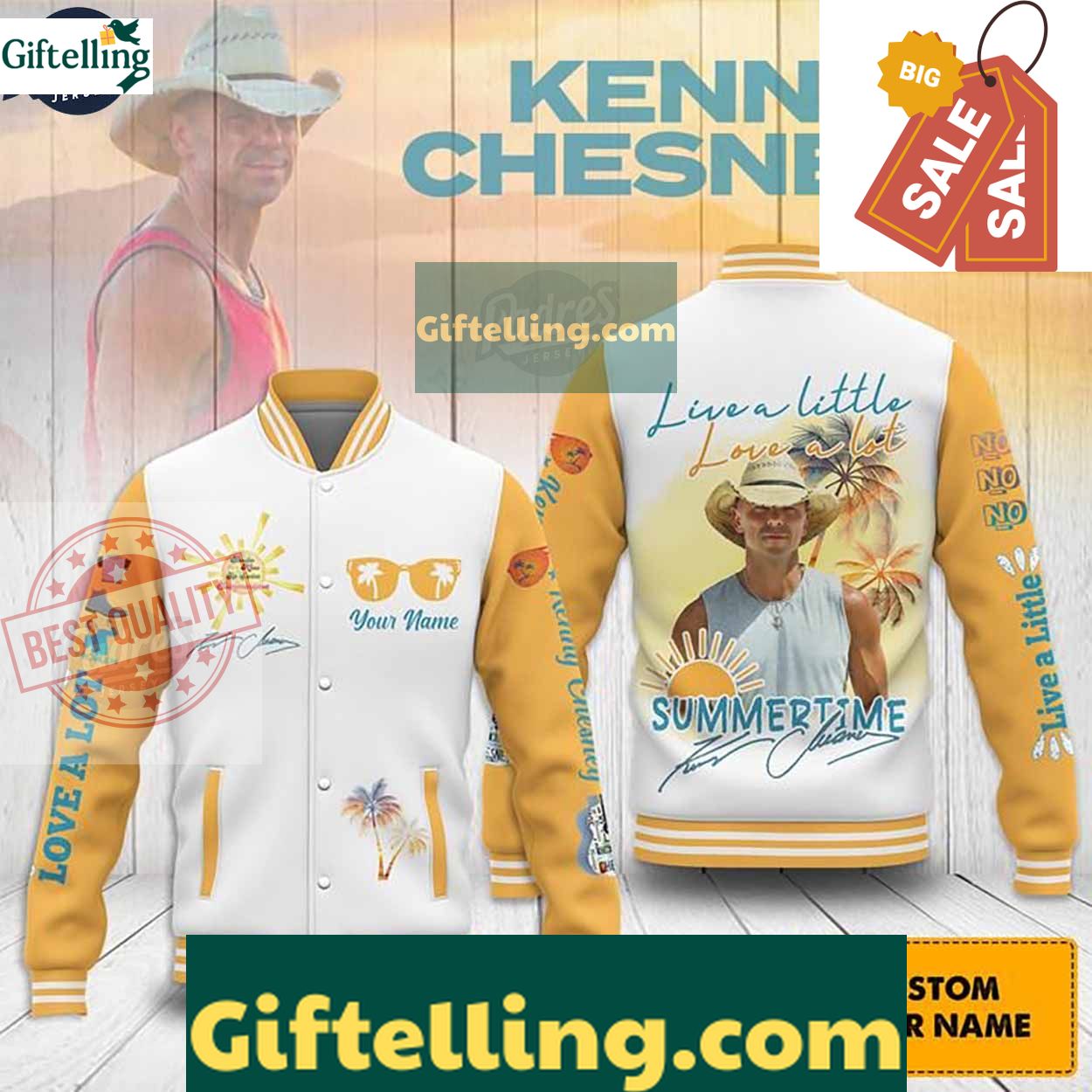 Kenny Chesney Baseball Jacket - Custom Name MLB Gift 1 Kenny Chesney Baseball Jacket - Custom Name MLB Gift