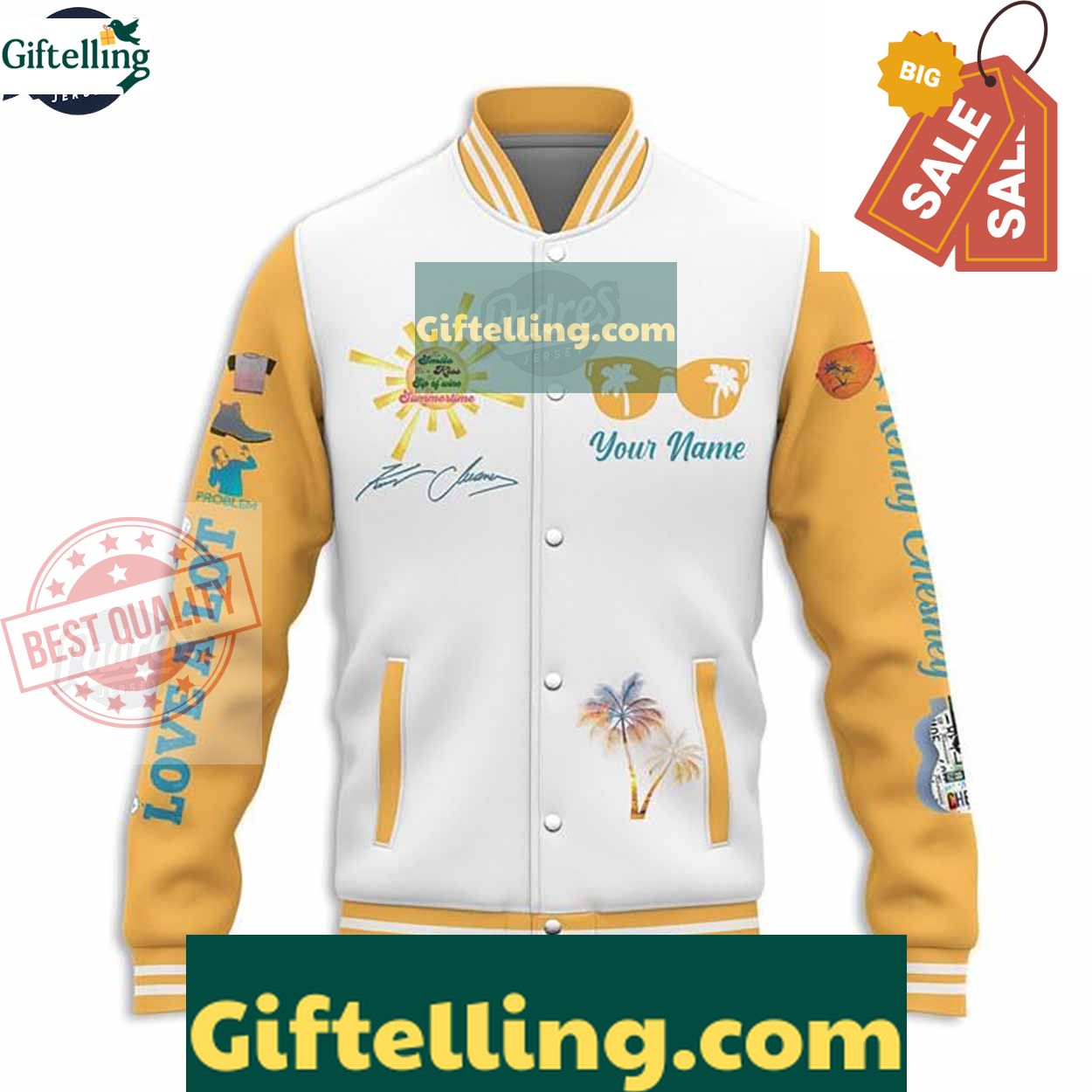 Kenny Chesney Baseball Jacket - Custom Name MLB Gift 2 Kenny Chesney Baseball Jacket - Custom Name MLB Gift