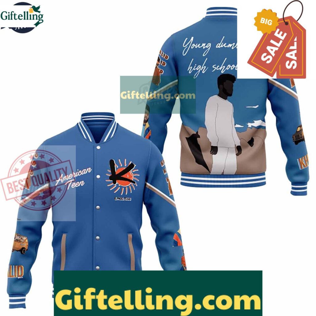 Khalid Young Dumb And Broke Baseball Jacket For Fans MLB Gift