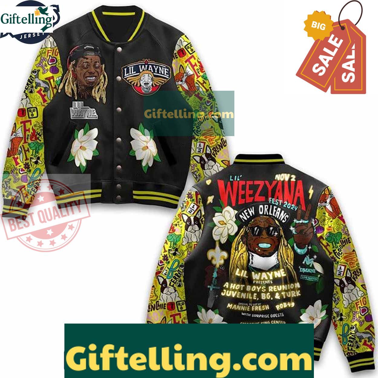 Lil Wayne Weezyana Baseball Jacket Outfit MLB Gift 2 Lil Wayne Weezyana Baseball Jacket Outfit MLB Gift