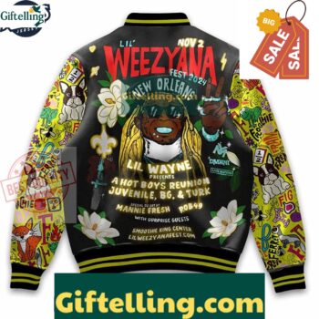 Lil Wayne Weezyana Baseball Jacket Outfit MLB Gift