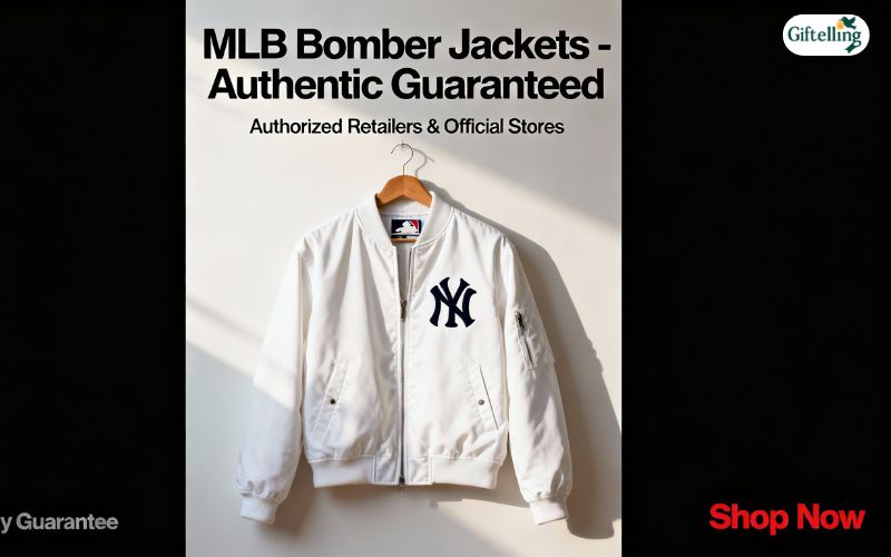Authorized retailers and official stores selling authentic MLB bomber jackets with quality guarantees