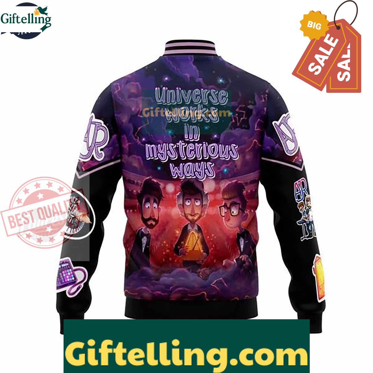 Music AJR Baseball Jacket Style MLB Gift 3 Music AJR Baseball Jacket Style MLB Gift