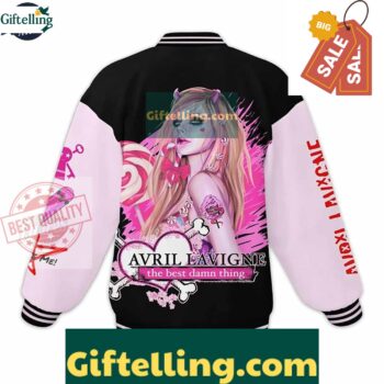 Music Avril Lavigne Bite Me Baseball Jacket MLB Gift