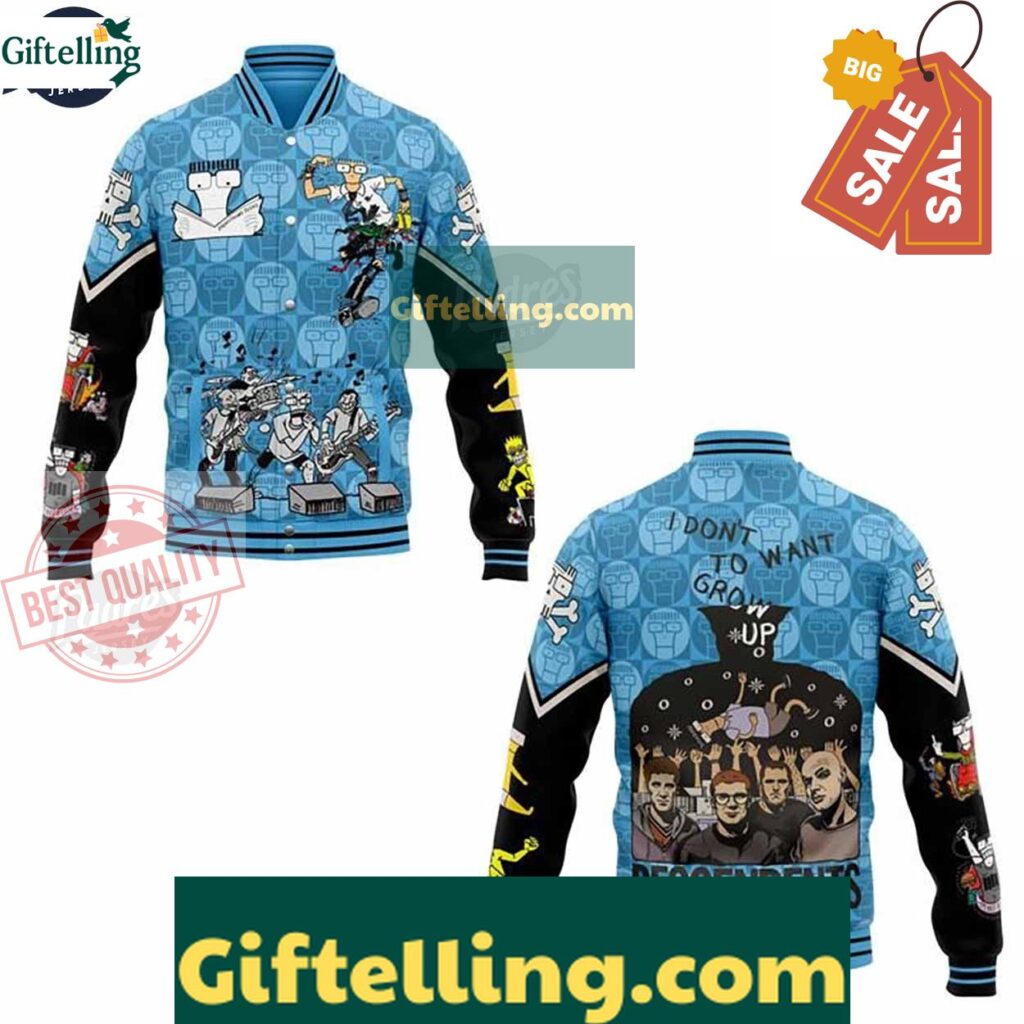 Music Decedents Baseball Jacket Trendy Style For Fans MLB Gift