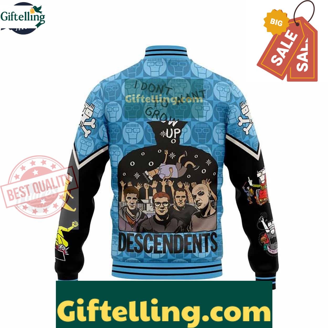 Music Decedents Baseball Jacket Trendy Style For Fans MLB Gift 3 Music Decedents Baseball Jacket Trendy Style For Fans MLB Gift