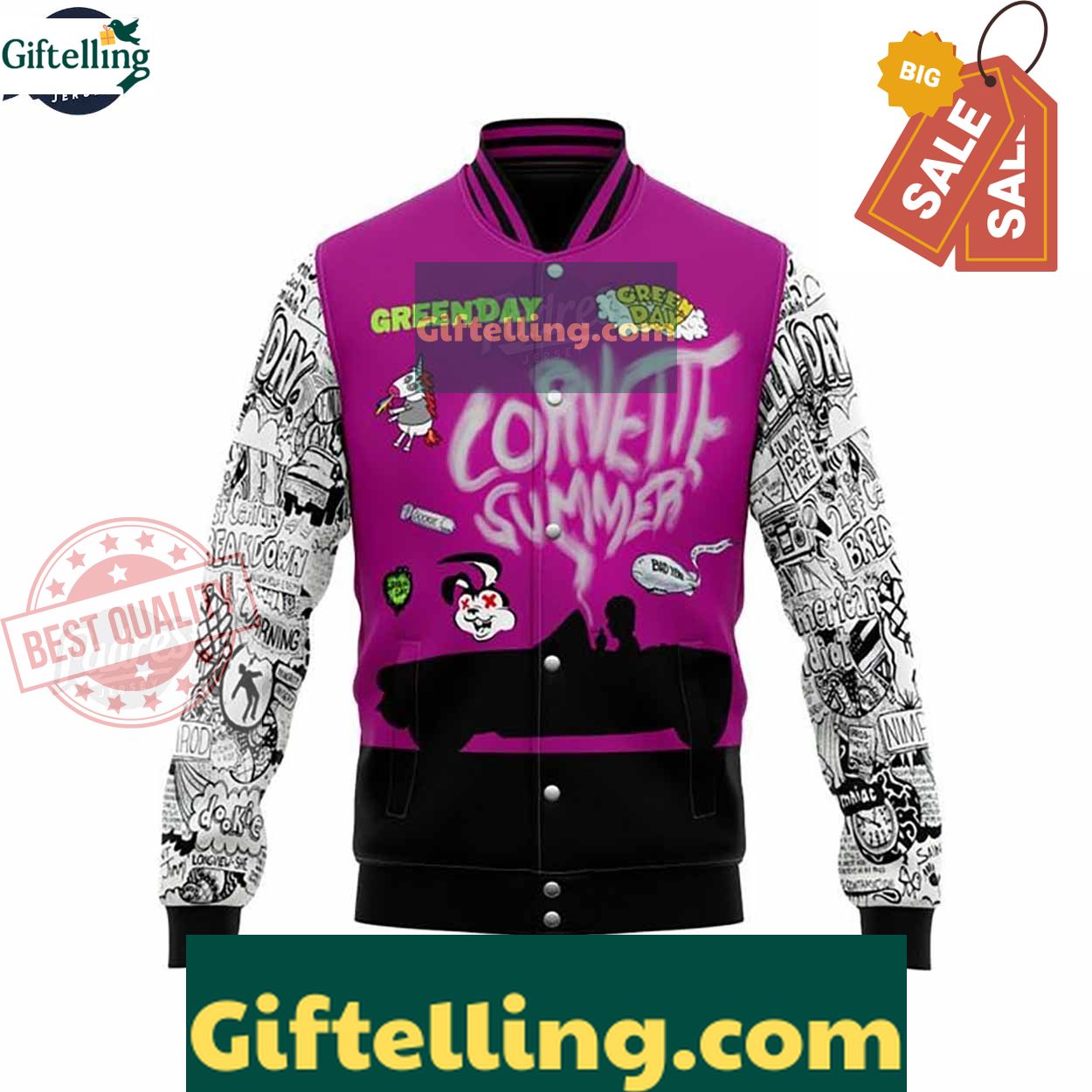 Music Green Day Band Baseball Jacket Essential Gear For Fans MLB Gift 2 Music Green Day Band Baseball Jacket Essential Gear For Fans MLB Gift