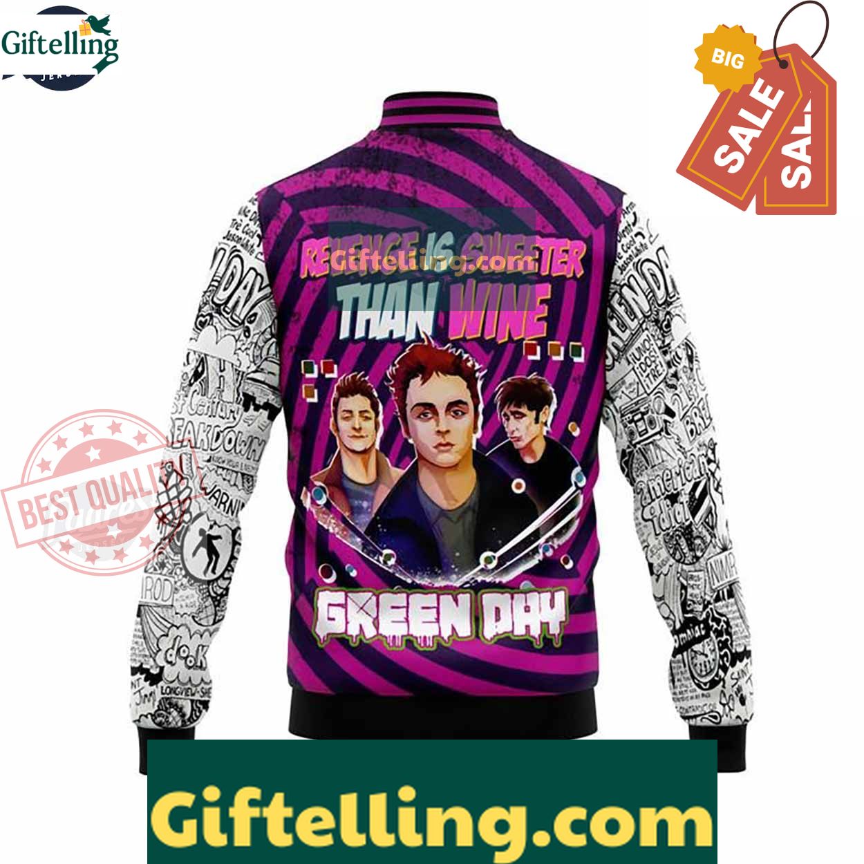 Music Green Day Band Baseball Jacket Essential Gear For Fans MLB Gift 3 Music Green Day Band Baseball Jacket Essential Gear For Fans MLB Gift