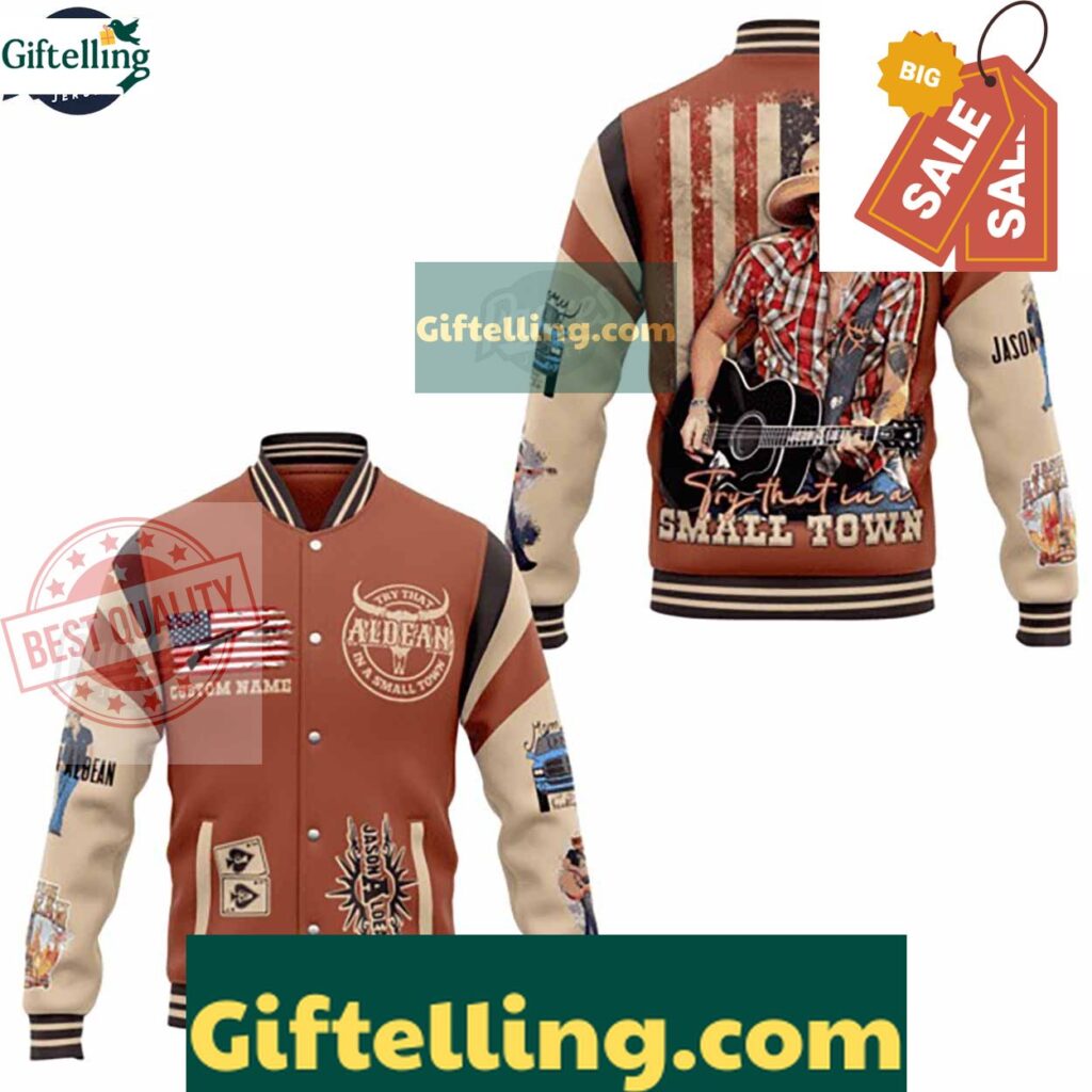Music Jason Aldean Try That In A Small Town Baseball Jacket MLB Gift