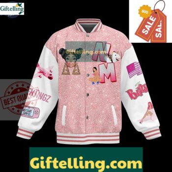 Music Nicki Minaj Baseball Jacket Bold Style For Barbz MLB Gift
