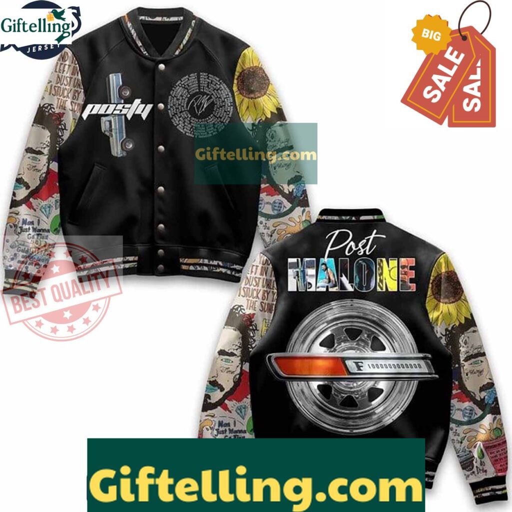 Post Malone Baseball Jacket Outfit MLB Gift