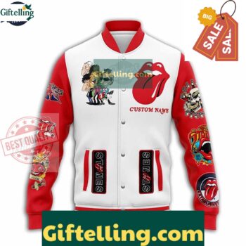 Rolling Stone Baseball Jacket - Custom Name MLB Gift
