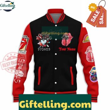 Rolling Stone Tour 2024 Baseball Jacket- Custom Name MLB Gift