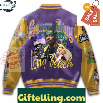 Snoop Dogg Long Beach Baseball Jacket Outfit MLB Gift