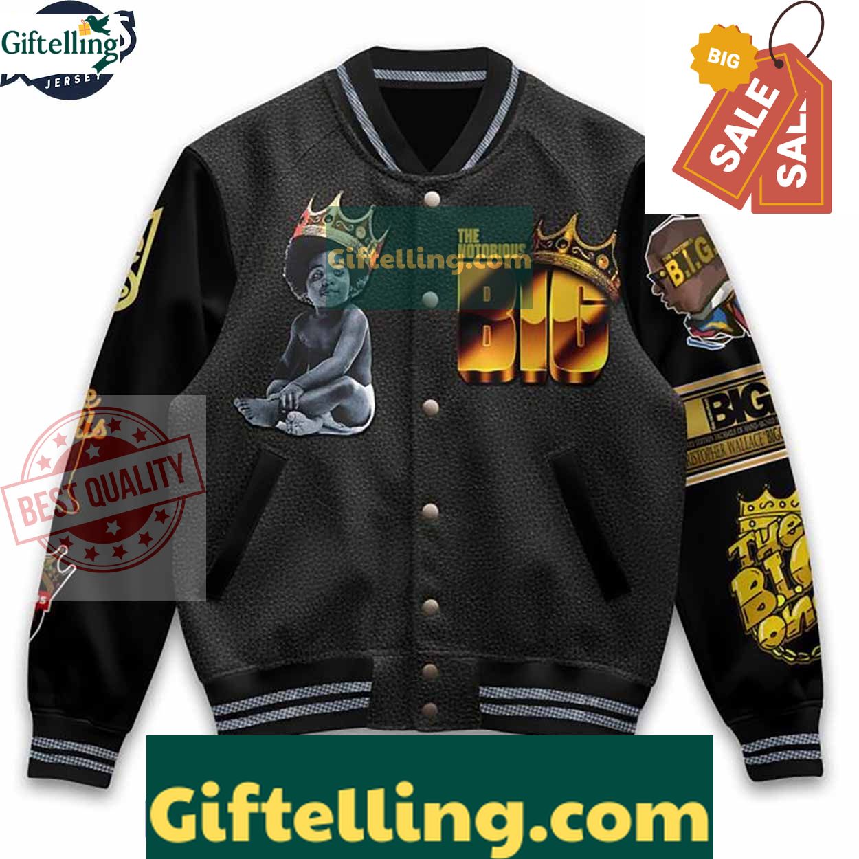 The Notorious B.I.G. Baseball Jacket Outfit MLB Gift 2 The Notorious B.I.G. Baseball Jacket Outfit MLB Gift