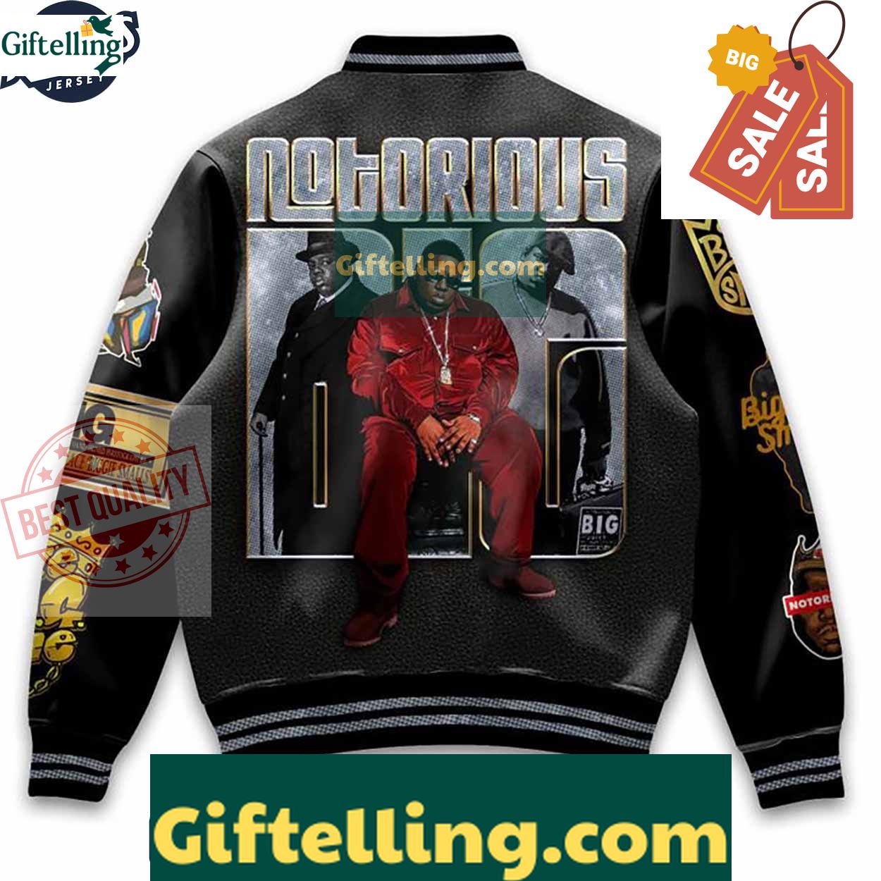 The Notorious B.I.G. Baseball Jacket Outfit MLB Gift 3 The Notorious B.I.G. Baseball Jacket Outfit MLB Gift