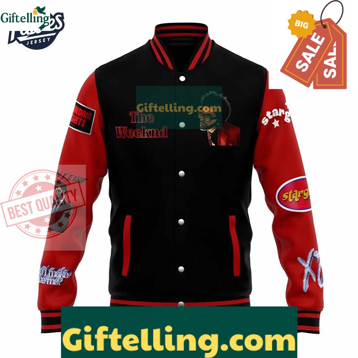 The weeknd Baseball Jacket MLB Gift 2 The weeknd Baseball Jacket MLB Gift