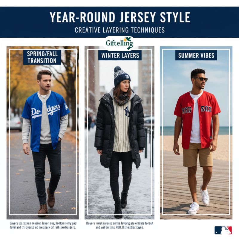Layering techniques for year-round jersey styling