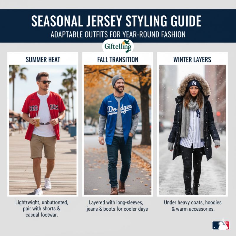 Seasonal styling adjustments for your jersey