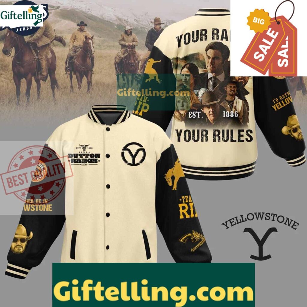 Yellowstone Dutton Ranch Baseball Jacket Outfit MLB Gift