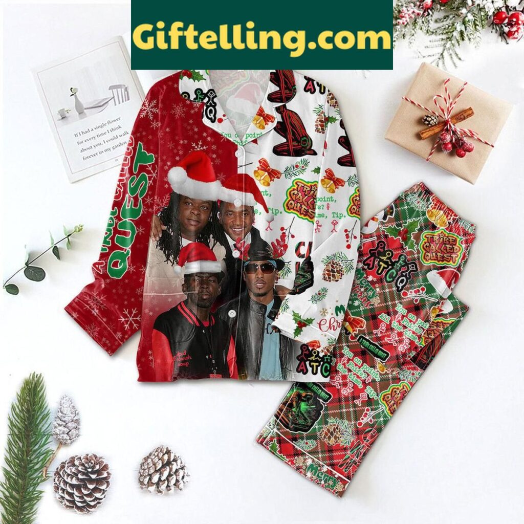 A Tribe Called Quest Christmas Can I Kick It Polyester Pajamas Set