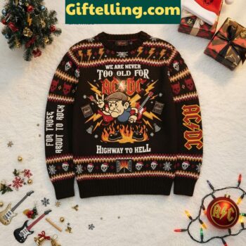 ACDC Highway To Hell Ugly Sweater