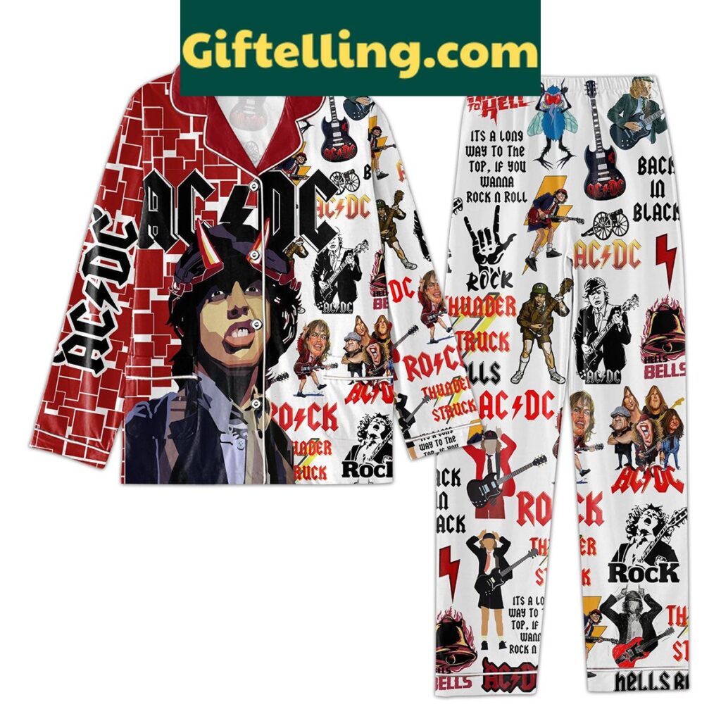 ACDC Its A Long Way To The Top Pajamas Set