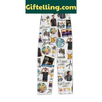 Adam Doleac Sound Alright polyester pajamas set, long sleeves and pants with Sound Alright graphic