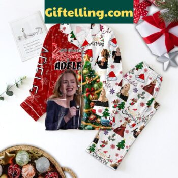 Adele Christmas Pajamas 2024 Polyester PJs Set