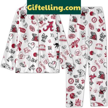 Alabama Crimson Tide Roll Tide Pajamas Set official sleepwear