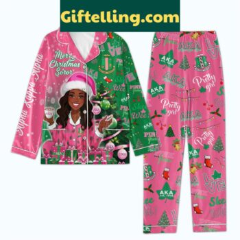 Alpha Kappa Alpha Merry Christmas product image showing design and team colors