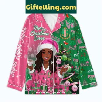 Alpha Kappa Alpha Merry Christmas product image showing design and team colors