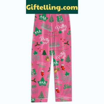 Alpha Kappa Alpha Merry Christmas product image showing design and team colors