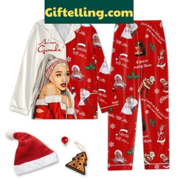Ariana Grande-inspired pajamas set with 'Don't Make Me Fall In Love Again If He Won't Be Here' quote