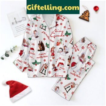 Ariana Grande festive holiday pajamas set for women